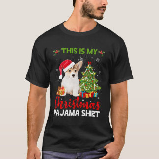Camiseta Este Es Mi Pajama Corgi Santa Para Navidades