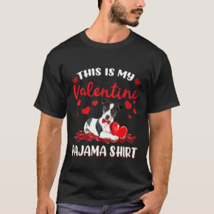 Camiseta Este Es Mi Pajama De San Valentín Jack Russell Dog