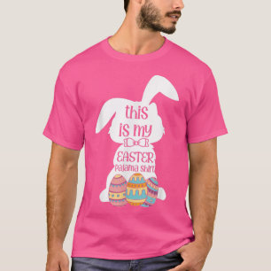 Camiseta Este es mi Pajama Easter Bunny Eggs de Pascua homb