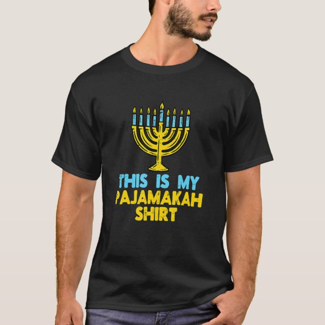 Camiseta Este Es Mi Pajamakah Menorah Hanukkah Jewish Chan (Anverso)
