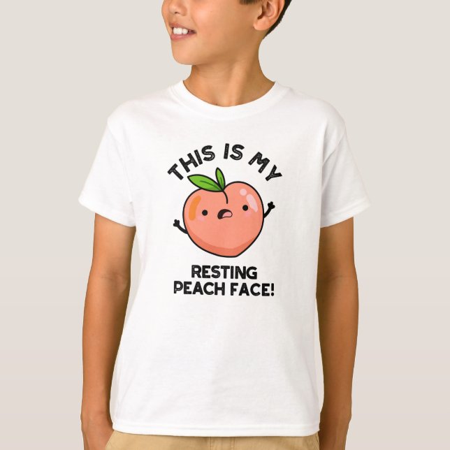 Camiseta Este Es Mi Peach Face Pun Descanso (Anverso)