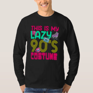 Camiseta Este es mi perezoso disfraz noventa noventa