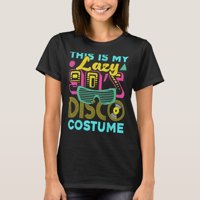 Camiseta Este es mi perezoso Fiesta de disfraces disco de 9 (Anverso)