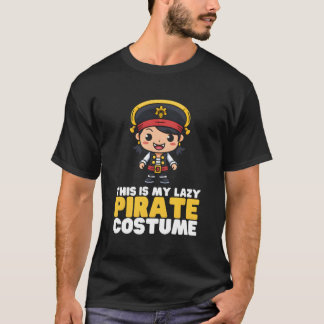 Camiseta Este Es Mi Perezoso Pirata Vestido Pirata Kawaii H