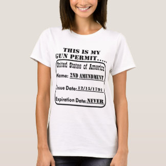 Camiseta Éste es mi permiso del arma
