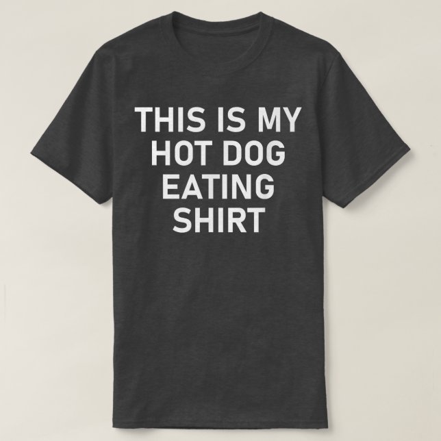 Camiseta Este Es Mi Perro Caliente Comiendo, Divertido, Chi (Diseño del anverso)