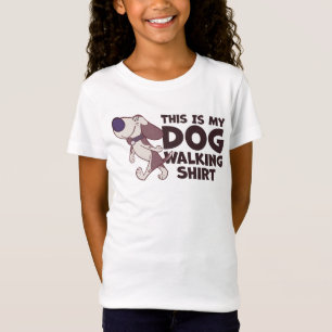 Camiseta Este Es Mi Perro Caminando Con Perro De Caricatura
