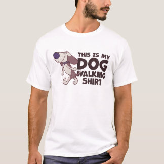Camiseta Este Es Mi Perro Caminando Con Perro De Caricatura