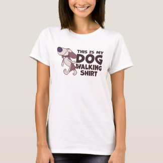 Camiseta Este Es Mi Perro Caminando Con Perro De Caricatura