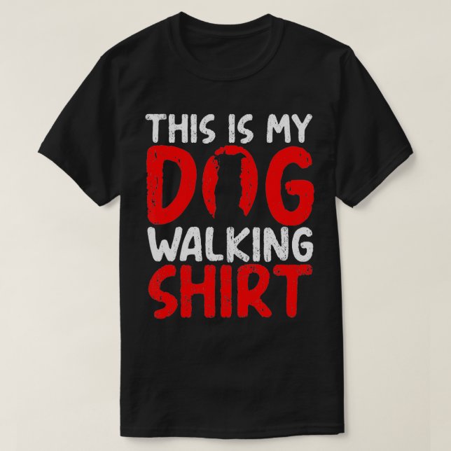 Camiseta Este Es Mi Perro Caminar A Través Del Sitio Del Pr (Diseño del anverso)