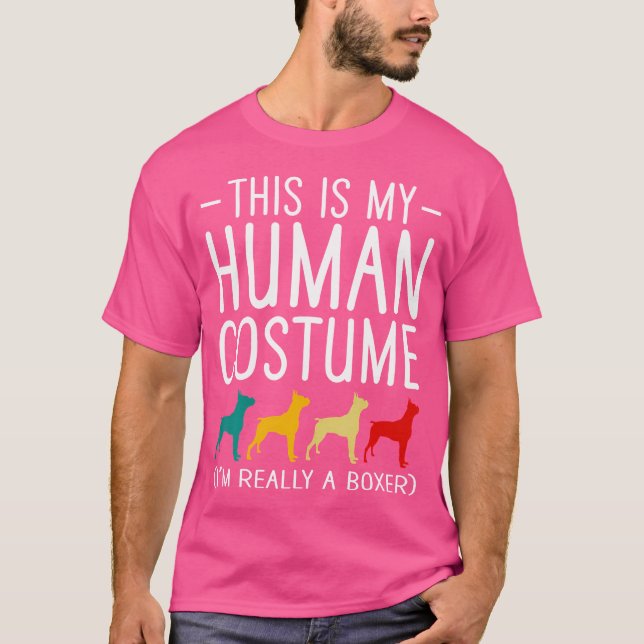 Camiseta Este Es Mi Perro De Boxer Humano (Anverso)