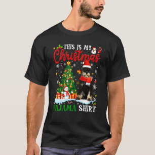 Camiseta Este Es Mi Perro Navidad Pajama Schnauzer