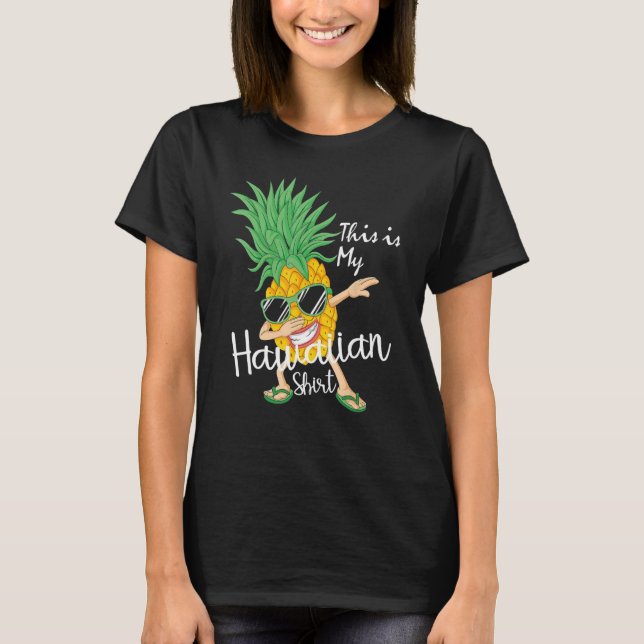 Camiseta Este Es Mi Pineap De Playa De Hawaii Luau Aloha Ha (Anverso)