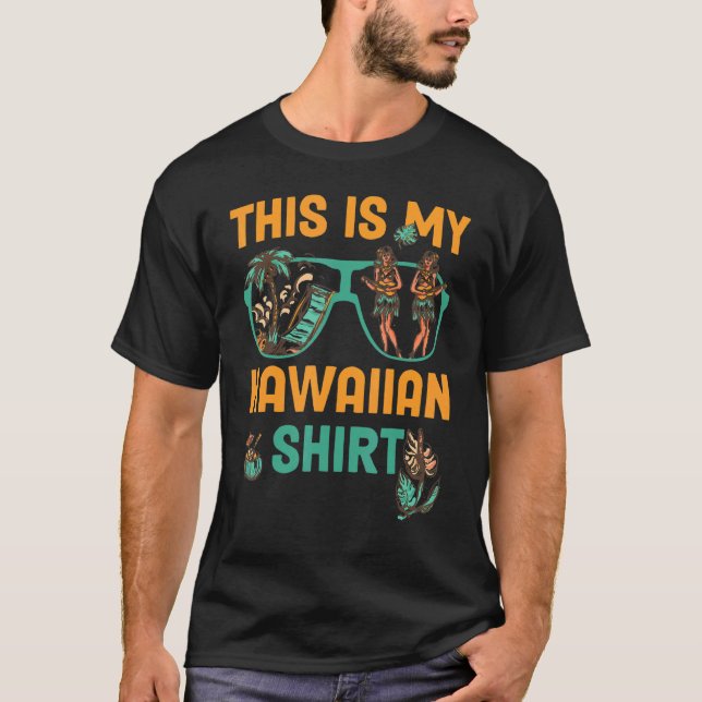 Camiseta Este Es Mi Pineap De Playa De Hawaii Luau Aloha Ha (Anverso)
