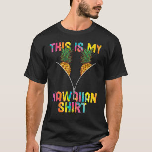 Camiseta Este Es Mi Pineap De Playa De Hawaii Luau Aloha Ha