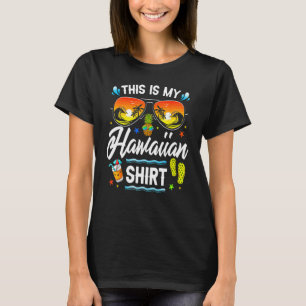 Camiseta Este Es Mi Pineap De Playa De Hawaii Luau Aloha Ha