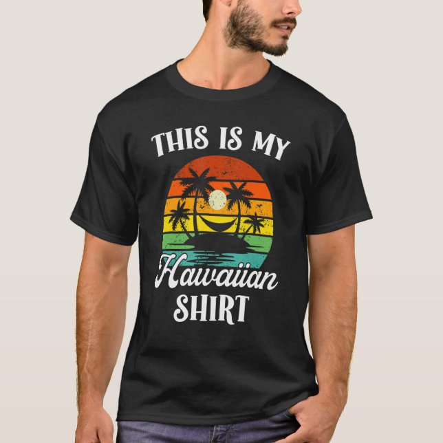 Camiseta Este Es Mi Presente Hawai En Hawái Para Hombres. (Anverso)