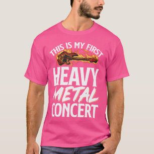 Camiseta Este Es Mi Primer Concierto Metalizado Pesado