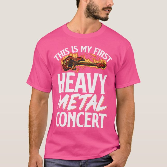 Camiseta Este Es Mi Primer Concierto Metalizado Pesado (Anverso)