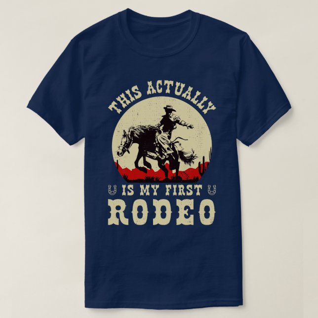 Camiseta Este es mi primer rodeo (Diseño del anverso)