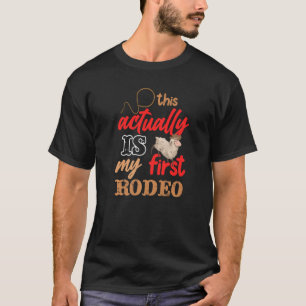 Camiseta Este Es Mi Primer Rodeo De Mutton Buster Ridi