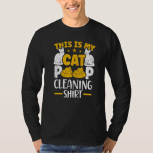 Camiseta Este Es Mi Propietario De Gatos De Limpieza De Cac