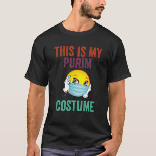Camiseta Este Es Mi Purim Costume Cuidada Máscara De Cara J