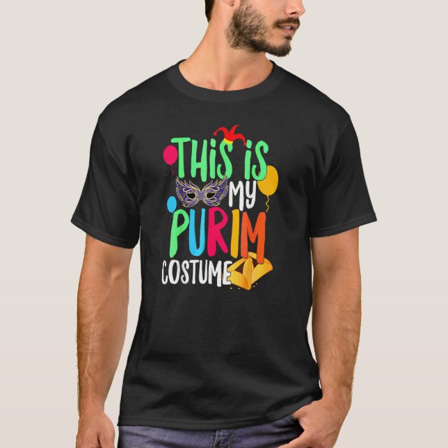 Camiseta Este Es Mi Purim Costume Judío Feliz Purim Hamant (Anverso)