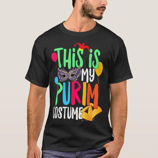 Camiseta Este Es Mi Purim Costume Judío Feliz Purim Hamant (Anverso)