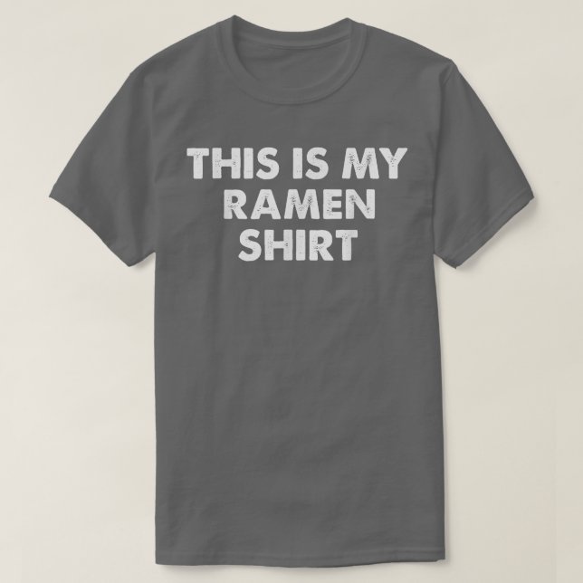 Camiseta Este es mi Ramen Shirt Funny Simple Sarcástico (Diseño del anverso)
