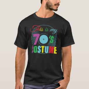 Camiseta Este es mi récord retro de disfraces de los 70