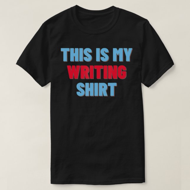 Camiseta Este es mi regalo de autor divertido de escribir (Diseño del anverso)