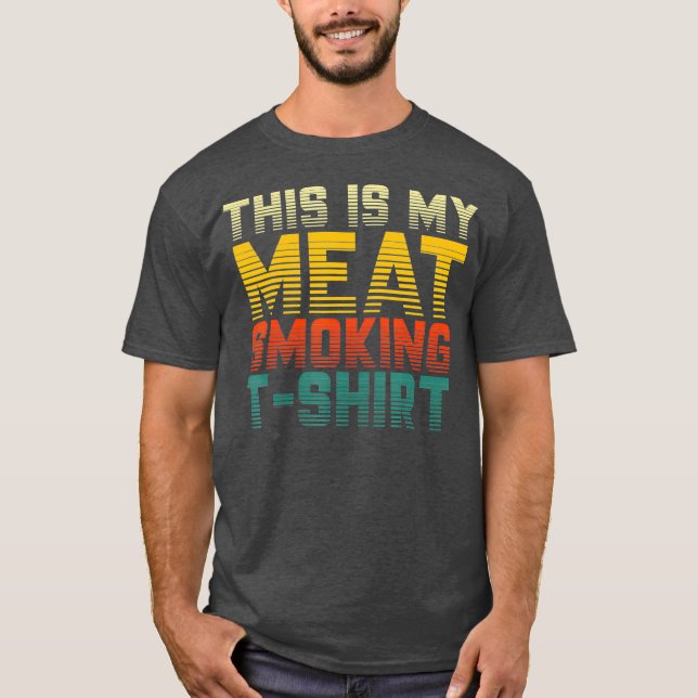 Camiseta Este es mi regalo de barbacoa retro para fumar car (Anverso)