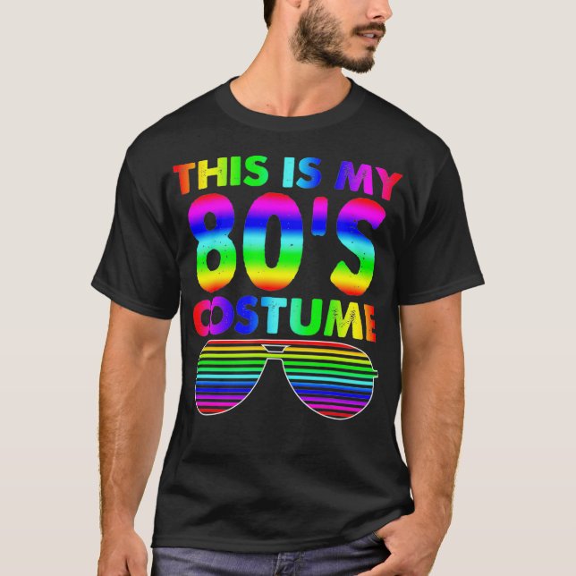Camiseta Este es mi regalo de disfraces de los 80 en Hallow (Anverso)