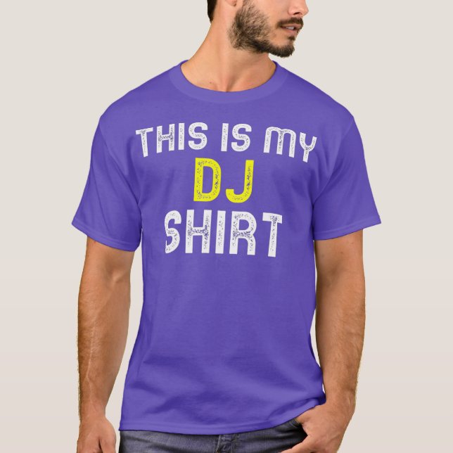 Camiseta Este es mi regalo de DJ Shirt Funny Guay Disk Jock (Anverso)