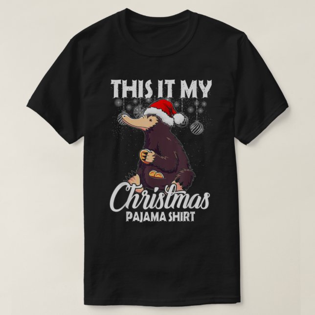 Camiseta Este Es Mi Regalo De Navidad De Navidades Pajama C (Diseño del anverso)