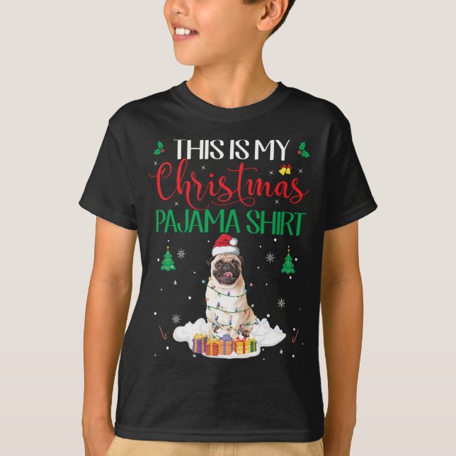 Camiseta Este es mi regalo de perro de Pajama Pug Lover (Anverso)
