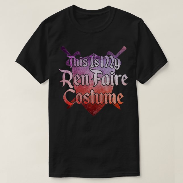 Camiseta ESTE ES MI REN FAIRE COSTUME Funny Renaissance Fai (Diseño del anverso)