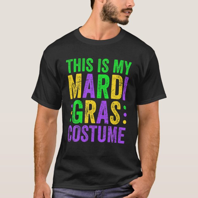 Camiseta Este Es Mi Ropa De Mardi Gras Carnaval Molesto (Anverso)