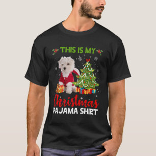 Camiseta Este Es Mi Santa Maltesa Pajama Para Navidades
