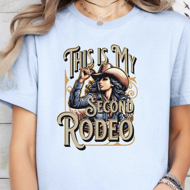 Camiseta Este es mi segundo Rodeo, Niña Azul, Chica Jefe (Subido por el creador)
