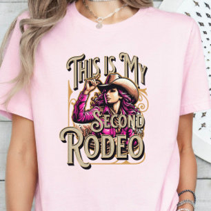 Camiseta Este es mi segundo rodeo, regalo de gallina, jefe 