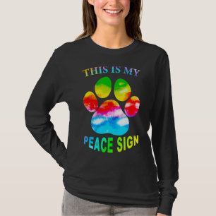 Camiseta Este es mi signo de paz Este es mi signo de paz