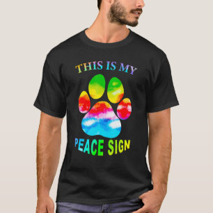 Camiseta Este es mi signo de paz Este es mi signo de paz