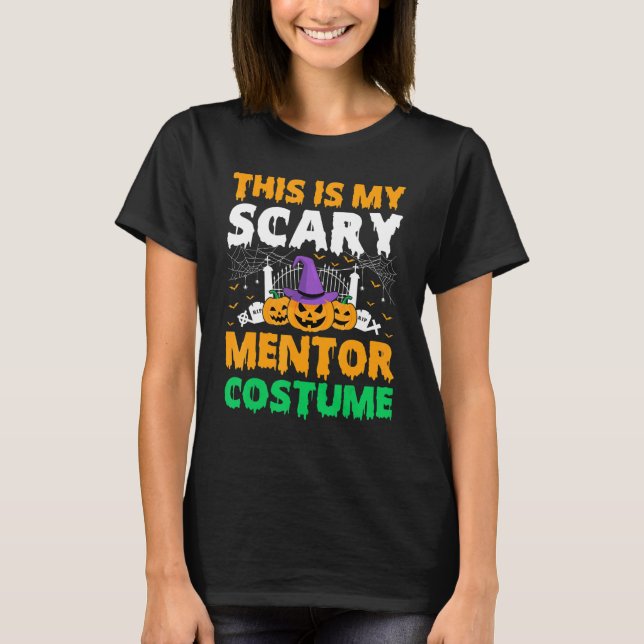 Camiseta Este Es Mi Temeroso Mentor Costume Halloween (Anverso)