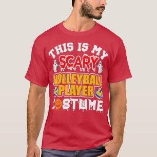 Camiseta Este es mi temible disfraz de jugador de voleibol