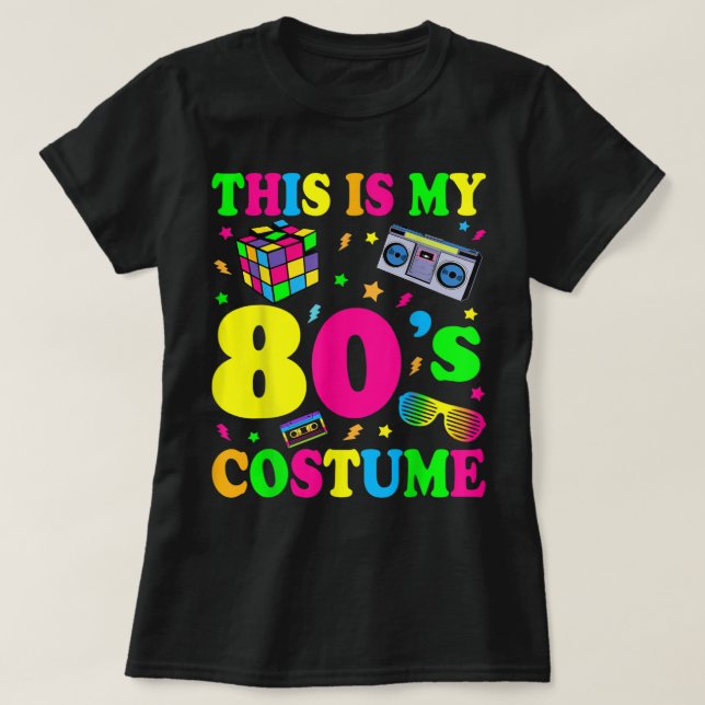 Camiseta Este es mi traje de los 80 Regalos 80 Retr (Diseño del anverso)