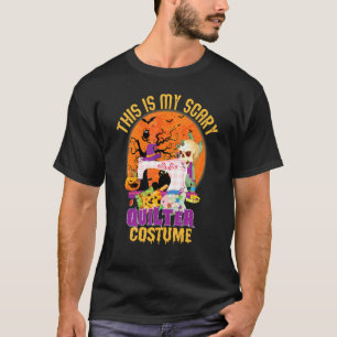 Camiseta Este Es Mi Traje De Quilter Espantoso Calabaza De 