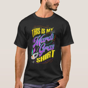 Camiseta Este Es Mi Traje De Ropa De Mardi Gras