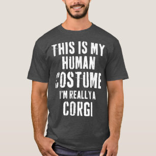Camiseta Este es mi traje humano Corgi Gift